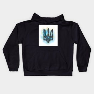 Ornate Ukrainian Trident Kids Hoodie